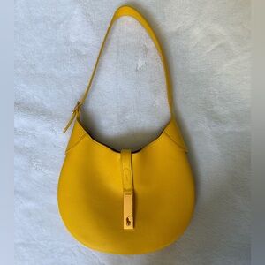 Polo ID Leather Shoulder Bag in Yellow